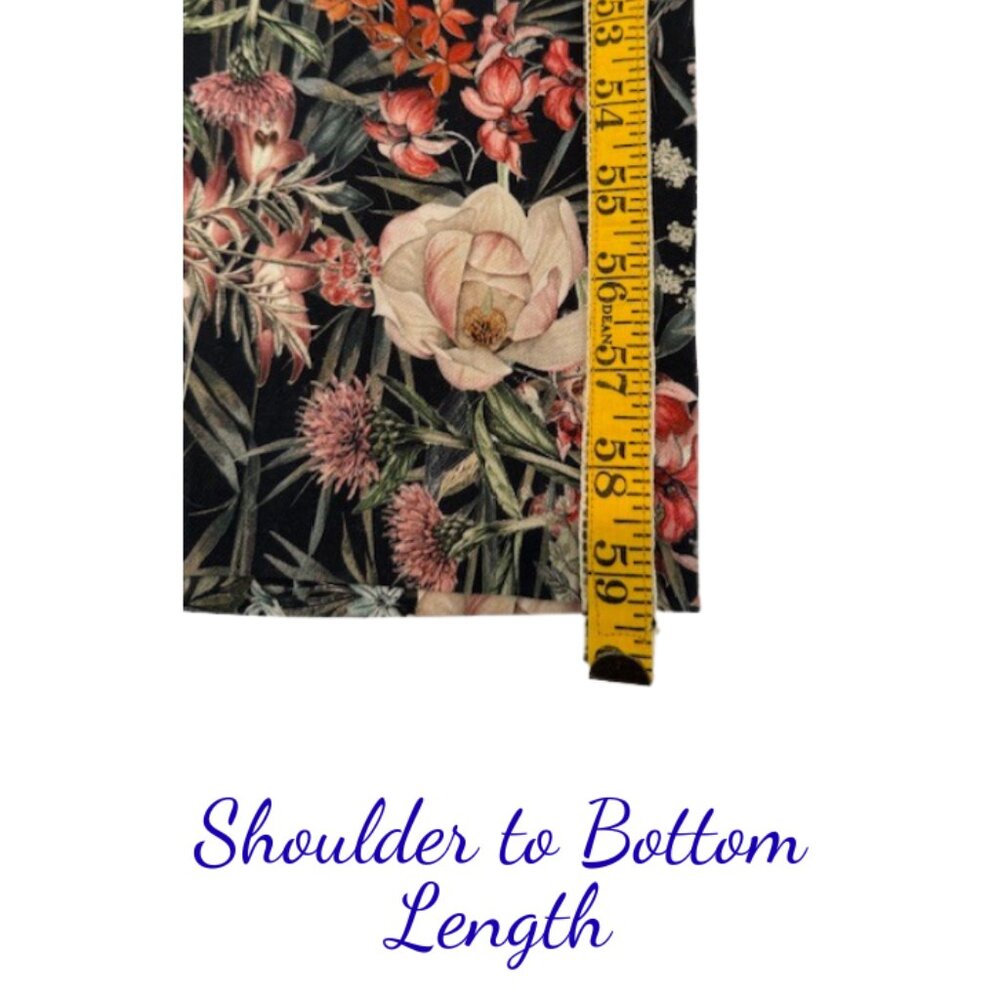 Antonio Melani Floral Wide-Leg Jumpsuit Size 4 Black and Terracotta - Picture 9 of 10